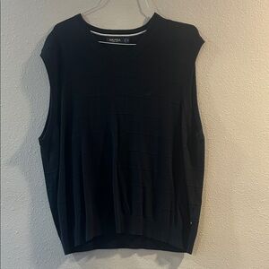 Nautica Men’s Dark Blue V-Neck Sweater Vest XL